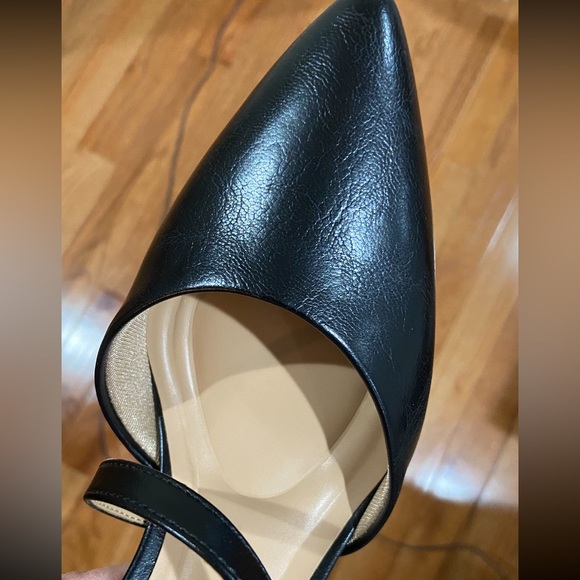 Abella Black Women's Slingback Heels - Picture 5 of 12